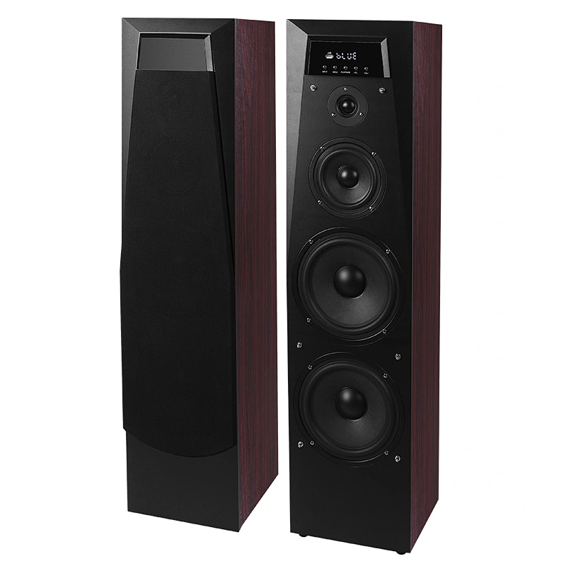 HIFI 240W Wooden Stereo Bluetooth Karaoke Tower Speaker with HD Input ARC Function